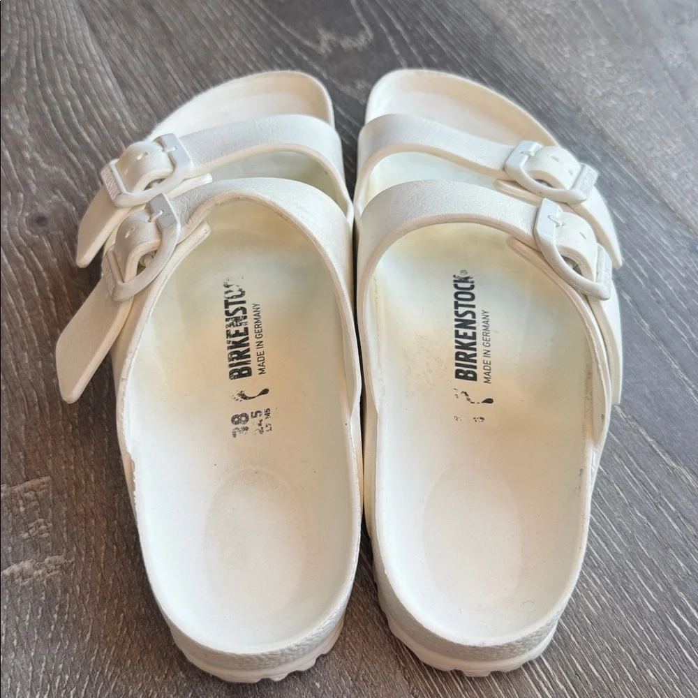 Pre-owned Birkenstock Arizona Essentials EVA L7 M5 Womens White Sandals AS0228 - Picture 3 of 5